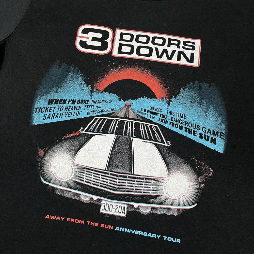 3 Doors Down Shirt Mens Small Away From The Sun Tour 2023 Band Tee Rock Grunge - Picture 2 of 8